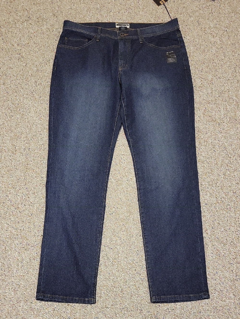 Travis Mathew Men's Dark Blue Denim Legacy Jeans In Indigo. Sz 35 New